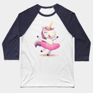 Unicorn Ballerina Baseball T-Shirt